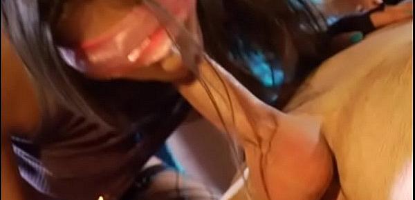  Gorgeous brunette wearing fishnet stockings Rachel Roxxx drinks wine and gets fucked